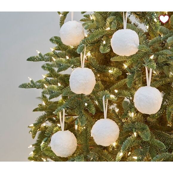 Pottery Barn Kids Shatterproof Sherpa Ornaments, Set of 6 - Picture 2 of 5